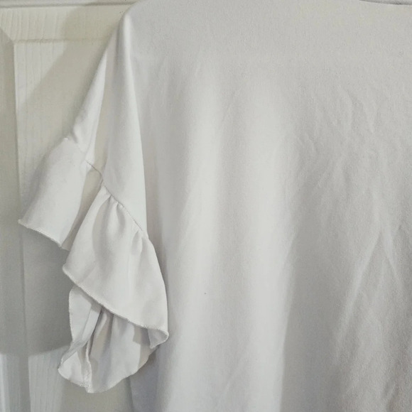 Graffiti Afro Graphic Tee Large Ruffle Sleeve Streetwear Bold Modern - Picture 7 of 8